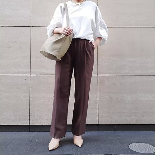 【ベトゥープ/BETOUPE】の【bemiさんコラボ】タック入りストレートパンツ 人気、トレンドファッション・服の通販 founy(ファニー) 　ファッション　Fashion　レディースファッション　Fashion for Women　パンツ　Pants & Trousers　送料無料　Free Shipping　コラボ　Collaboration, Collab　ストレッチ　Stretch, Stretchy Fabric　ストレート　Straight, Straight Cut　ワイド　Wide, Wide Fit　洗える　Machine Washable　other-2|ID: prp329100003542273 ipo3291000000033540913