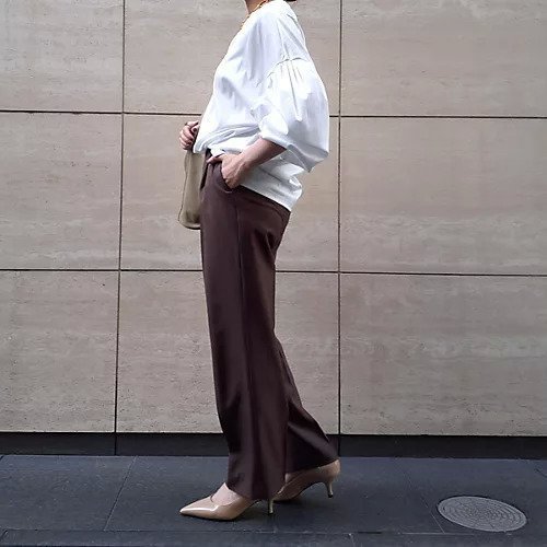 【ベトゥープ/BETOUPE】の【bemiさんコラボ】タック入りストレートパンツ 人気、トレンドファッション・服の通販 founy(ファニー) 　ファッション　Fashion　レディースファッション　Fashion for Women　パンツ　Pants & Trousers　送料無料　Free Shipping　コラボ　Collaboration, Collab　ストレッチ　Stretch, Stretchy Fabric　ストレート　Straight, Straight Cut　ワイド　Wide, Wide Fit　洗える　Machine Washable　other-3|ID: prp329100003542273 ipo3291000000033540915