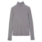 【スアデオ/suadeo】の強撚コットンシアータートルカットソー 人気、トレンドファッション・服の通販 founy(ファニー) ファッション Fashion レディースファッション Fashion for Women トップス・カットソー Cut & Sew Tops カットソー・ベーシックTシャツ Cut-and-Sewn Tops / Stretch Tees & Basics おすすめ Recommended / Our Picks インナー Innerwear ベーシック Basic, Essential ロング Long, Long-Length 冬 Winter / This Winter 春 Spring 洗える Machine Washable 秋 Autumn thumbnail ボーダー|ID: prp329100003542412 ipo3291000000033617140