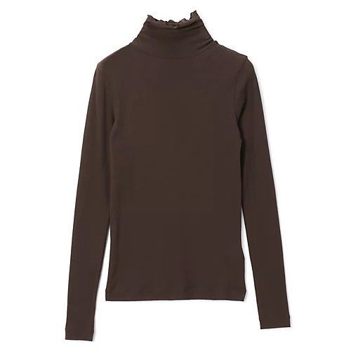 【スアデオ/suadeo】の強撚コットンシアータートルカットソー インテリア・キッズ・メンズ・レディースファッション・服の通販 founy(ファニー) 　ファッション　Fashion　レディースファッション　Fashion for Women　トップス・カットソー　Cut & Sew Tops　カットソー・ベーシックTシャツ　Cut-and-Sewn Tops / Stretch Tees & Basics　おすすめ　Recommended / Our Picks　インナー　Innerwear　ベーシック　Basic, Essential　ロング　Long, Long-Length　冬　Winter / This Winter　春　Spring　洗える　Machine Washable　秋　Autumn　ブラウン|ID: prp329100003542412 ipo3291000000035743954