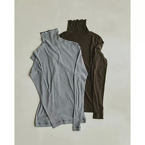 【スアデオ/suadeo】の強撚コットンシアータートルカットソー 人気、トレンドファッション・服の通販 founy(ファニー) 　ファッション　Fashion　レディースファッション　Fashion for Women　トップス・カットソー　Cut & Sew Tops　カットソー・ベーシックTシャツ　Cut-and-Sewn Tops / Stretch Tees & Basics　おすすめ　Recommended / Our Picks　インナー　Innerwear　ベーシック　Basic, Essential　ロング　Long, Long-Length　冬　Winter / This Winter　春　Spring　洗える　Machine Washable　秋　Autumn　other-3|ID: prp329100003542412 ipo3291000000035743957