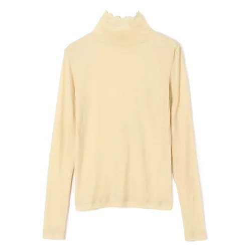 【スアデオ/suadeo】の強撚コットンシアータートルカットソー インテリア・キッズ・メンズ・レディースファッション・服の通販 founy(ファウニー) 　ファッション　Fashion　レディースファッション　Fashion for Women　トップス・カットソー　Cut & Sew Tops　カットソー・ベーシックTシャツ　Cut-and-Sewn Tops / Stretch Tees & Basics　おすすめ　Recommended / Our Picks　インナー　Innerwear　ベーシック　Basic, Essential　ロング　Long, Long-Length　冬　Winter / This Winter　春　Spring　洗える　Machine Washable　秋　Autumn　イエロー|ID: prp329100003542412 ipo3291000000037245256