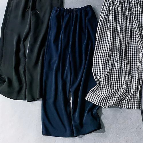 【イーバイエクラ/E by eclat】の【とろみ】タックパンツ 人気、トレンドファッション・服の通販 founy(ファニー) 　ファッション　Fashion　レディースファッション　WOMEN　パンツ　Pants　とろみ　Thickness　スマート　Smart　トレンド　Trend　ワイド　Wide　洗える　Washable　other-2|ID: prp329100003553738 ipo3291000000031902529