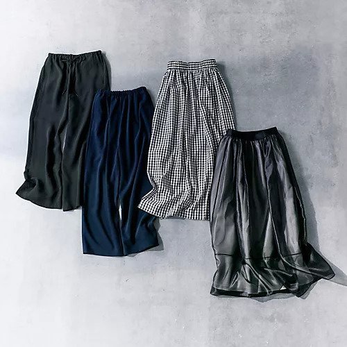 【イーバイエクラ/E by eclat】の【とろみ】タックパンツ 人気、トレンドファッション・服の通販 founy(ファニー) 　ファッション　Fashion　レディースファッション　WOMEN　パンツ　Pants　とろみ　Thickness　スマート　Smart　トレンド　Trend　ワイド　Wide　洗える　Washable　other-3|ID: prp329100003553738 ipo3291000000031902531