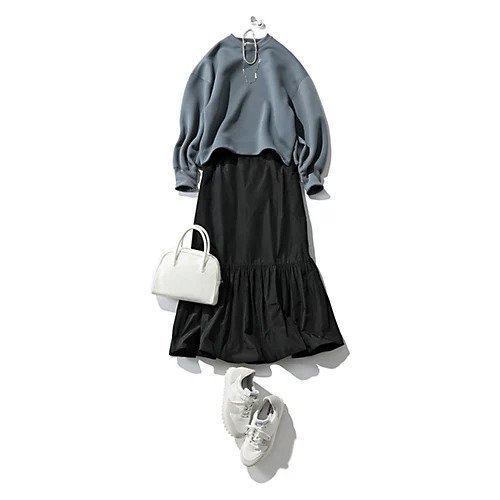 【イーバイエクラ/E by eclat】のメモリータフタティアードスカート 人気、トレンドファッション・服の通販 founy(ファニー) 　ファッション　Fashion　レディースファッション　Fashion for Women　スカート　Skirts　ティアードスカート　Tiered Skirts　タフタ　Taffeta, Structured Fabric　ティアード　Tiered, Tiered Style　ティアードスカート　Tiered Skirt, Flounced Skirt　フォルム　Silhouette, Form　洗える　Machine Washable　other-2|ID: prp329100003553766 ipo3291000000034955328