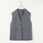 【トゥエルブクローゼット/12closet】の【12classe】ノーカラージレ チャコールグレー|ID: prp329100003553794 ipo3291000000029425000