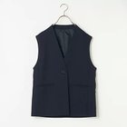 【トゥエルブクローゼット/12closet】の【12classe】ノーカラージレ ネイビー|ID: prp329100003553794 ipo3291000000029425001