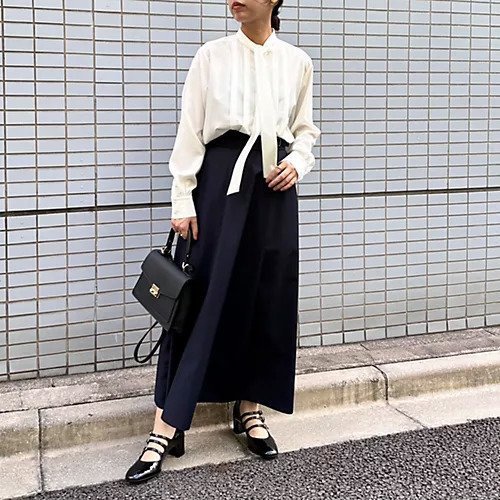 【トゥエルブクローゼット/12closet】の【12classe】【洗える】タック入りボウタイブラウス 人気、トレンドファッション・服の通販 founy(ファニー) 　ファッション　Fashion　レディースファッション　WOMEN　トップス・カットソー　Tops/Tshirt　シャツ/ブラウス　Shirts/Blouses　とろみ　Thickness　デニム　Denim　ドレープ　Drape　ラウンド　Round　洗える　Washable　other-3|ID: prp329100003553885 ipo3291000000031282380