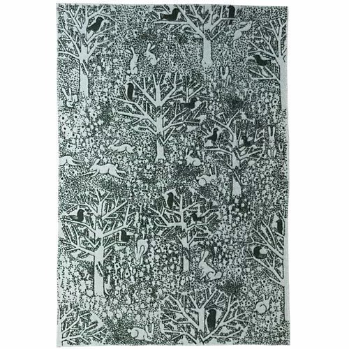 【クリッパン/KLIPPAN / GOODS】の【KLIPPAN minaperhonen】ウールシングルブランケット『rabbits play,birds rest- forest -』 インテリア・キッズ・メンズ・レディースファッション・服の通販 founy(ファニー) 　キャンバス　Canvas, Canvas Fabric　コラボ　Collaboration, Collab　ブランケット　Blanket, Throw Blanket　グリーン|ID: prp329100003555228 ipo3291000000034724941