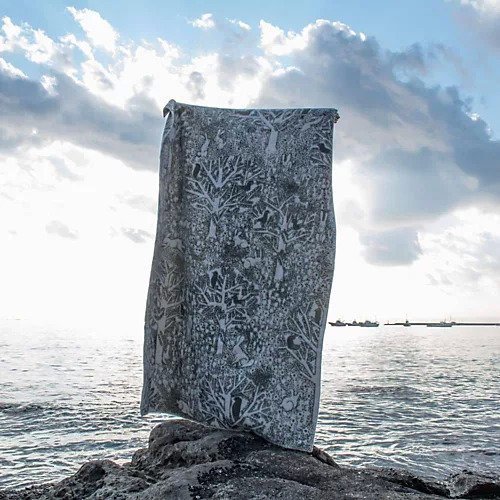 【クリッパン/KLIPPAN / GOODS】の【KLIPPAN minaperhonen】ウールシングルブランケット『rabbits play,birds rest- forest -』 人気、トレンドファッション・服の通販 founy(ファニー) 　キャンバス　Canvas, Canvas Fabric　コラボ　Collaboration, Collab　ブランケット　Blanket, Throw Blanket　other-2|ID: prp329100003555228 ipo3291000000034724942