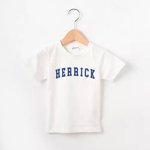 【デッサン/Dessin / KIDS】の【リンクコーデ】ロゴフロッキープリントTシャツ インテリア・キッズ・メンズ・レディースファッション・服の通販 founy(ファニー) 　ファッション　Fashion　キッズファッション　KIDS　カーゴパンツ　Cargo Pants　デニム　Denim　モチーフ　Motif　半袖　Short Sleeve　定番　Standard　ホワイト|ID: prp329100003561890 ipo3291000000029589694