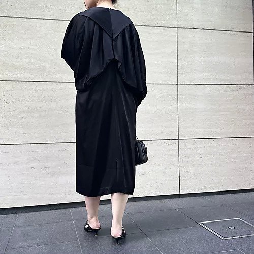 【ドメル/DOMELLE】のサテンドレス 人気、トレンドファッション・服の通販 founy(ファニー) 　ファッション　Fashion　レディースファッション　WOMEN　ワンピース　Dress　ドレス　Party Dresses　サテン　Satin　シンプル　Simple　ダブル　Double　ドレス　Dress　フォルム　Form　フロント　Front　エレガント 上品　Elegant　other-3|ID: prp329100003566897 ipo3291000000031304341