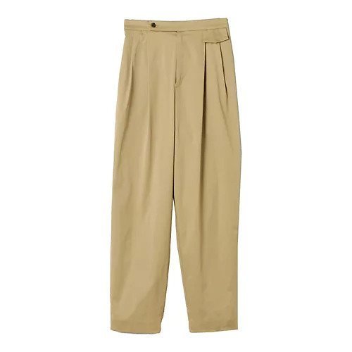 【イーバイエクラ/E by eclat】のタックテーパードパンツ インテリア・キッズ・メンズ・レディースファッション・服の通販 founy(ファニー) 　ファッション　Fashion　レディースファッション　Fashion for Women　パンツ　Pants & Trousers　ストレッチ　Stretch, Stretchy Fabric　センター　Center, Center Line　フラップ　Flap, Flap Pocket　フロント　Front, Front Design　ポケット　Pocket, Pocket Detail　洗える　Machine Washable　ベージュ|ID: prp329100003567016 ipo3291000000034941691