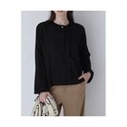 【ヒューマンウーマン/HUMAN WOMAN】のサテンシフォンブラウス 人気、トレンドファッション・服の通販 founy(ファニー) ファッション Fashion レディースファッション Fashion for Women トップス・カットソー Cut & Sew Tops シャツ・ブラウス・オフィスカジュアル Elegant Blouses & Button-Ups おすすめ Recommended / Our Picks インナー Innerwear サテン Satin, Glossy Fabric スタンダード Standard, Basic デニム Denim, Jeans Material フロント Front, Front Design ヘムライン Hemline, Bottom Cut ベスト Vest, Waistcoat ベーシック Basic, Essential ボトム Bottoms, Lower Wear ワイド Wide, Wide Fit エレガント 上品 Elegant thumbnail ブラック|ID: prp329100003576435 ipo3291000000034920663