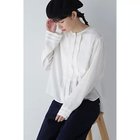 【ヒューマンウーマン/HUMAN WOMAN】のサテンシフォンブラウス 人気、トレンドファッション・服の通販 founy(ファニー) ファッション Fashion レディースファッション Fashion for Women トップス・カットソー Cut & Sew Tops シャツ・ブラウス・オフィスカジュアル Elegant Blouses & Button-Ups おすすめ Recommended / Our Picks インナー Innerwear サテン Satin, Glossy Fabric スタンダード Standard, Basic デニム Denim, Jeans Material フロント Front, Front Design ヘムライン Hemline, Bottom Cut ベスト Vest, Waistcoat ベーシック Basic, Essential ボトム Bottoms, Lower Wear ワイド Wide, Wide Fit エレガント 上品 Elegant thumbnail ホワイト|ID: prp329100003576435 ipo3291000000034920665