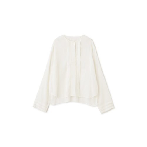 【ヒューマンウーマン/HUMAN WOMAN】のサテンシフォンブラウス 人気、トレンドファッション・服の通販 founy(ファニー) 　ファッション　Fashion　レディースファッション　Fashion for Women　トップス・カットソー　Cut & Sew Tops　シャツ・ブラウス・オフィスカジュアル　Elegant Blouses & Button-Ups　おすすめ　Recommended / Our Picks　インナー　Innerwear　サテン　Satin, Glossy Fabric　スタンダード　Standard, Basic　デニム　Denim, Jeans Material　フロント　Front, Front Design　ヘムライン　Hemline, Bottom Cut　ベスト　Vest, Waistcoat　ベーシック　Basic, Essential　ボトム　Bottoms, Lower Wear　ワイド　Wide, Wide Fit　エレガント 上品　Elegant　other-3|ID: prp329100003576435 ipo3291000000034920671