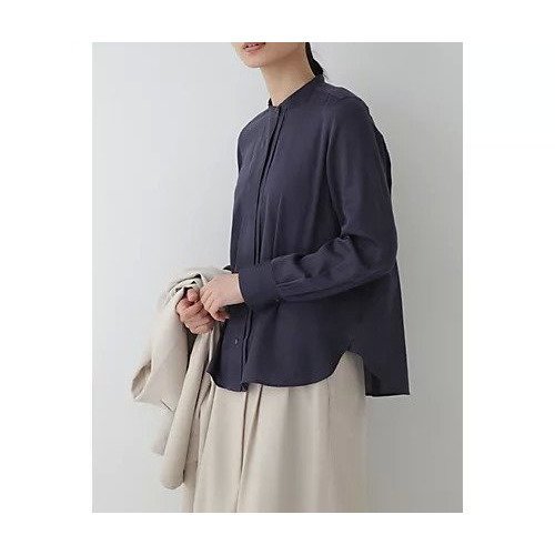 【ヒューマンウーマン/HUMAN WOMAN】のサテンシフォンブラウス インテリア・キッズ・メンズ・レディースファッション・服の通販 founy(ファニー) https://founy.com/ ファッション Fashion レディースファッション Fashion for Women トップス・カットソー Cut & Sew Tops シャツ・ブラウス・オフィスカジュアル Elegant Blouses & Button-Ups おすすめ Recommended / Our Picks インナー Innerwear カーディガン Cardigan, Knitwear サテン Satin, Glossy Fabric スタンダード Standard, Basic ベスト Vest, Waistcoat ワーク Workwear, Utility Style |ID: prp329100003576435 ipo3291000000035146023