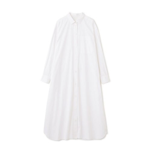 【ヒューマンウーマン/HUMAN WOMAN】のブロードシャツワンピース 人気、トレンドファッション・服の通販 founy(ファニー) 　ファッション　Fashion　レディースファッション　Fashion for Women　ワンピース　Dresses　シャツワンピース / 1枚で着映えコーデ　Shirt Dresses　おすすめ　Recommended / Our Picks　オレンジ　Orange　スタンダード　Standard, Basic　ストライプ　Stripe, Striped Pattern　ブロード　Broadcloth, Fine Cotton　ベーシック　Basic, Essential　ロング　Long, Long-Length　無地　Plain, Solid Color　other-2|ID: prp329100003578989 ipo3291000000034920638