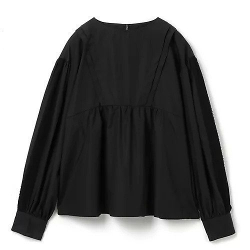 【スアデオ/suadeo】のボリューム袖タイプライターブラウス インテリア・キッズ・メンズ・レディースファッション・服の通販 founy(ファニー) 　ファッション　Fashion　レディースファッション　WOMEN　トップス・カットソー　Tops/Tshirt　シャツ/ブラウス　Shirts/Blouses　おすすめ　Recommend　タイプライター　Typewriter　パターン　Pattern　レース　Race　洗える　Washable　ブラック|ID: prp329100003592952 ipo3291000000029424917