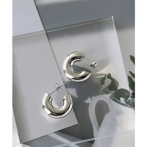 【コレカラ/collecala】の[stainless]ステンレス・プランプフープピアス〈金属アレルギー対応〉 インテリア・キッズ・メンズ・レディースファッション・服の通販 founy(ファニー) 　ファッション　Fashion　レディースファッション　Fashion for Women　おすすめ　Recommended / Our Picks　イヤーカフ　Ear Cuffs　シンプル　Simple, Minimal　フープ　Hoop, Hoop Earrings　シルバー|ID: prp329100003594970 ipo3291000000029581536