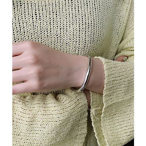 【コレカラ/collecala】のカーブラインメタルバングル 人気、トレンドファッション・服の通販 founy(ファニー) ファッション Fashion レディースファッション Fashion for Women おすすめ Recommended / Our Picks カットソー Cut and Sewn Top シンプル Simple, Minimal ジャケット Jacket, Outerwear バングル Bangle, Bracelet フィット Fit, Slim Fit 長袖 Long Sleeve, Full Sleeve other-2|ID: prp329100003594977 ipo3291000000031290600