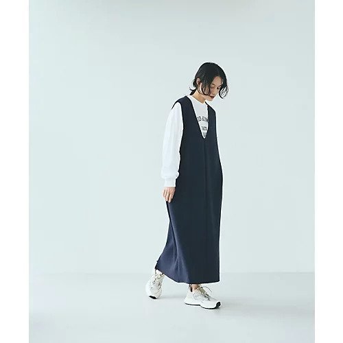 【マージュール/marjour】のLONG VEST DRESS インテリア・キッズ・メンズ・レディースファッション・服の通販 founy(ファニー) 　ファッション　Fashion　レディースファッション　WOMEN　アウター　Coat Outerwear　トップス・カットソー　Tops/Tshirt　ベスト/ジレ　Gilets/Vests　ワンピース　Dress　ドレス　Party Dresses　キャミソール　Camisole　ショルダー　Shoulder　ストレッチ　Stretch　とろみ　Thickness　タンク　Tank　ドロップ　Drop　なめらか　Smooth　ベスト　Vest　ポケット　Pocket　夏　Summer　【HPS別注】ネイビー|ID: prp329100003599156 ipo3291000000030967975