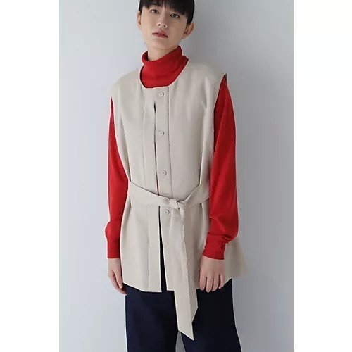 【ヒューマンウーマン/HUMAN WOMAN】の平二重織ジレ 人気、トレンドファッション・服の通販 founy(ファニー) 　ファッション　Fashion　レディースファッション　WOMEN　アウター　Coat Outerwear　トップス・カットソー　Tops/Tshirt　ベスト/ジレ　Gilets/Vests　おすすめ　Recommend　シンプル　Simple　スタンダード　Standard　ストレッチ　Stretch　スリット　Slit　ボトム　Bottom　ポケット　Pocket　エレガント 上品　Elegant　ビジネス 仕事 通勤　Business　 other-1|ID: prp329100003603998 ipo3291000000031648210