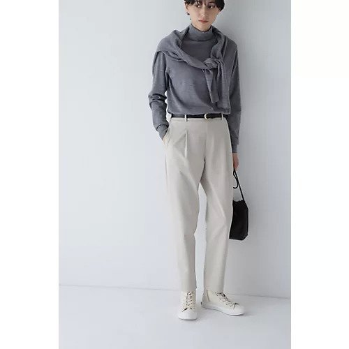 【ヒューマンウーマン/HUMAN WOMAN】のストレッチポンチテーパードパンツ 人気、トレンドファッション・服の通販 founy(ファニー) 　ファッション　Fashion　レディースファッション　WOMEN　パンツ　Pants　おすすめ　Recommend　カットソー　Cut And Sew　シンプル　Simple　ジャケット　Jacket　スタンダード　Standard　セットアップ　Set Up　テーパード　Tapered　パターン　Pattern　 other-1|ID: prp329100003604003 ipo3291000000024027478