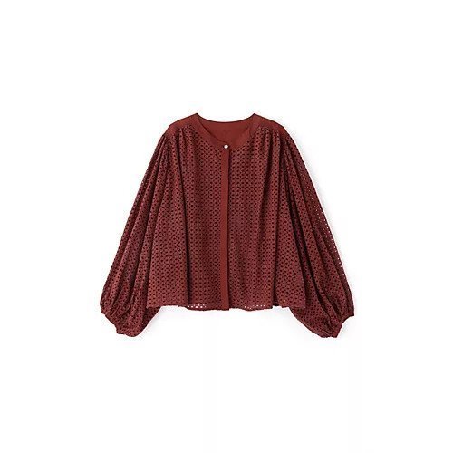 【ヒューマンウーマン/HUMAN WOMAN】のボリュームスリーブカットワークブラウス 人気、トレンドファッション・服の通販 founy(ファニー) 　ファッション　Fashion　レディースファッション　WOMEN　トップス・カットソー　Tops/Tshirt　シャツ/ブラウス　Shirts/Blouses　ボリュームスリーブ / フリル袖　Volume Sleeve　おすすめ　Recommend　インド　India　ギャザー　Gather　コンパクト　Compact　シンプル　Simple　スタンダード　Standard　ファブリック　Fabric　ワーク　Work　秋　Autumn/Fall　other-3|ID: prp329100003604006 ipo3291000000031304028
