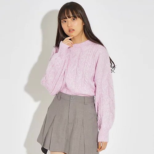 【ピンク ラテ/PINK-latte / KIDS】のMIXカラーニットプルオーバー 人気、トレンドファッション・服の通販 founy(ファニー) 　ファッション　Fashion　キッズファッション　KIDS　トップス・カットソー　Tops/Tees/Kids　おすすめ　Recommend　エアリー　Airy　ボトム　Bottom　ワイド　Wide　 other-1|ID: prp329100003609500 ipo3291000000026652115