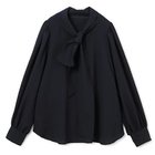 【エムセブンデイズ/M7days】の【徳原文子さんコラボ】【洗える】シボ感ボウタイブラウス ネイビー|ID: prp329100003617417 ipo3291000000036259134