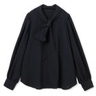 【エムセブンデイズ/M7days】の【徳原文子さんコラボ】【洗える】シボ感ボウタイブラウス ネイビー1|ID: prp329100003617417 ipo3291000000036325799