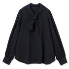 【エムセブンデイズ/M7days】の【徳原文子さんコラボ】【洗える】シボ感ボウタイブラウス ネイビー|ID: prp329100003617417 ipo3291000000036325800