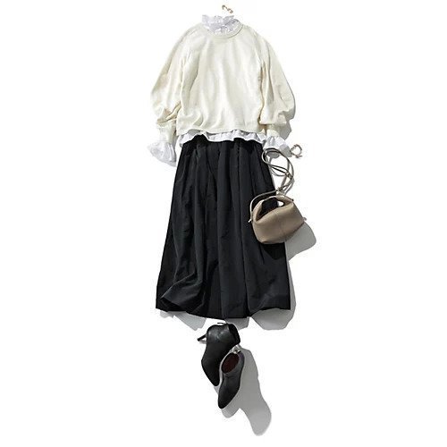 【イーバイエクラ/E by eclat】のリボンつき華やかスカート 人気、トレンドファッション・服の通販 founy(ファニー) 　ファッション　Fashion　レディースファッション　Fashion for Women　スカート　Skirts　ギャザー　Gathered, Ruffled　タフタ　Taffeta, Structured Fabric　リボン　Ribbon, Bow　洗える　Machine Washable　other-2|ID: prp329100003628791 ipo3291000000034955458