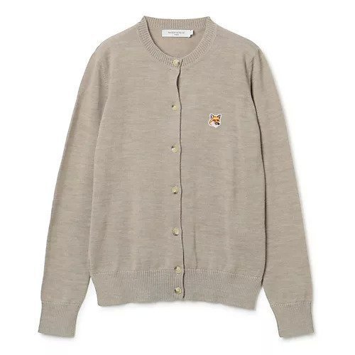 【メゾン キツネ/MAISON KITSUNE】のFOX HEAD PATCH ADJUSTED R-NECK CARDIGAN インテリア・キッズ・メンズ・レディースファッション・服の通販 founy(ファニー) https://founy.com/ ファッション Fashion レディースファッション WOMEN トップス・カットソー Tops/Tshirt カーディガン Cardigans 2023年 2023 2023-2024秋冬・A/W Aw/Autumn/Winter//Fw/Fall-Winter/2023-2024 シンプル Simple バランス Balance パッチ Patch フォックス Fox メランジ Melange |ID: prp329100003635600 ipo3291000000027523823