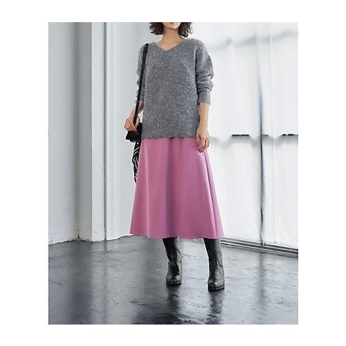 【スタイルデリ/STYLE DELI】のジャージータッチAラインスカート 人気、トレンドファッション・服の通販 founy(ファニー) 　ファッション　Fashion　レディースファッション　WOMEN　スカート　Skirt　Aライン/フレアスカート　Flared A-Line Skirts　春　Spring　ギャザー　Gather　シンプル　Simple　スリット　Slit　フォルム　Form　ポケット　Pocket　ループ　Loop　ロング　Long　A/W・秋冬　Aw・Autumn/Winter・Fw・Fall-Winter　夏　Summer　other-2|ID: prp329100003638252 ipo3291000000031304178
