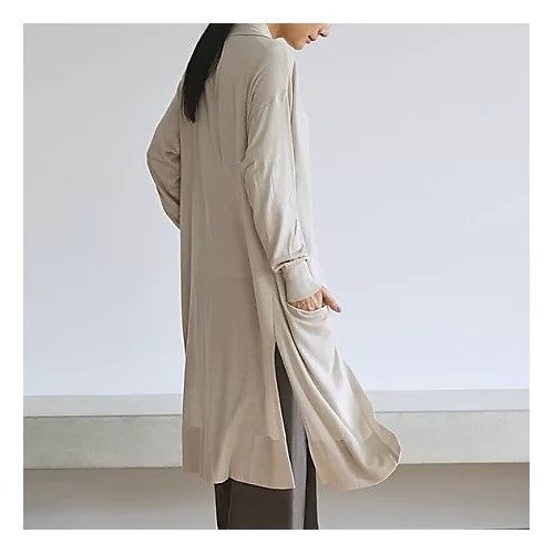 【ドレスハーセルフ/DRESS HERSELF】のロングカーディガン/シルク 人気、トレンドファッション・服の通販 founy(ファニー) 　ファッション　Fashion　レディースファッション　Fashion for Women　トップス・カットソー　Cut & Sew Tops　カーディガン・羽織り　Layered Style Cardigans　なめらか　Smooth, Silky Texture　カーディガン　Cardigan, Knitwear　コンパクト　Compact, Small Size　シルク　Silk, 100% Silk　シンプル　Simple, Minimal　ロング　Long, Long-Length　夏　Summer　other-3|ID: prp329100003638282 ipo3291000000035912926