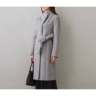 【アンタイトル/UNTITLED】の【日本製/2WAY衿】スタンドカラー ロングコート 人気、トレンドファッション・服の通販 founy(ファニー) ファッション Fashion レディースファッション WOMEN アウター Coat Outerwear コート Coats キュプラ Cupra スタンド Stand ストライプ Stripe チェーン Chain バランス Balance ポケット Pocket ロング Long エレガント 上品 Elegant 定番 Standard 日本製 Made In Japan thumbnail ライトグレー|ID: prp329100003643527 ipo3291000000028685129