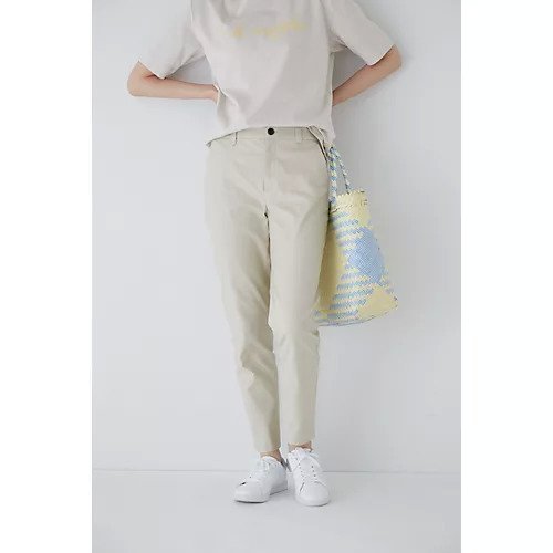 【ヒューマンウーマン/HUMAN WOMAN】のエアリーオックスストレッチパンツ インテリア・キッズ・メンズ・レディースファッション・服の通販 founy(ファニー) 　ファッション　Fashion　レディースファッション　WOMEN　パンツ　Pants　おすすめ　Recommend　スタンダード　Standard　スリム　Slim　ループ　Loop　定番　Standard　ベージュ|ID: prp329100003654291 ipo3291000000030966734
