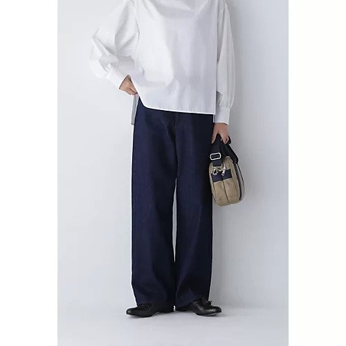 【ヒューマンウーマン/HUMAN WOMAN】のセミワイドデニム インテリア・キッズ・メンズ・レディースファッション・服の通販 founy(ファニー) 　ファッション　Fashion　レディースファッション　Fashion for Women　おすすめ　Recommended / Our Picks　スタンダード　Standard, Basic　デニム　Denim, Jeans Material　フィット　Fit, Slim Fit　人気　Popular, Best Seller　定番　Standard, Basic Item　ネイビー|ID: prp329100003656448 ipo3291000000035238910