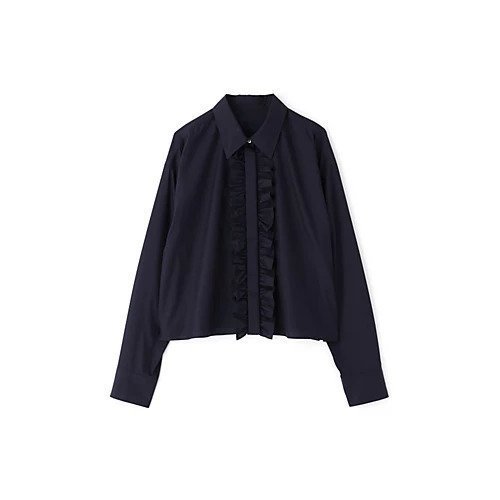 【ヒューマンウーマン/HUMAN WOMAN】のフロントフリルブラウス 人気、トレンドファッション・服の通販 founy(ファニー) 　ファッション　Fashion　レディースファッション　Fashion for Women　トップス・カットソー　Cut & Sew Tops　シャツ・ブラウス・オフィスカジュアル　Elegant Blouses & Button-Ups　おすすめ　Recommended / Our Picks　クラシカル　Classical, Vintage-Inspired　コンパクト　Compact, Small Size　ショート　Short, Short Length　スタンダード　Standard, Basic　バランス　Balance, Style Balance　フリル　Frill, Ruffle　ボトム　Bottoms, Lower Wear　other-3|ID: prp329100003656817 ipo3291000000031304041