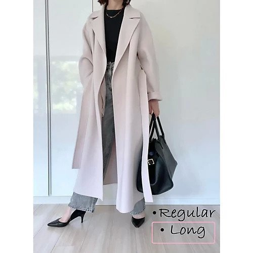 【エムセブンデイズ/M7days】のふわ軽リバーロングコート 人気、トレンドファッション・服の通販 founy(ファニー) 　ファッション　Fashion　レディースファッション　Fashion for Women　アウター　Coat / Outerwear Collection　コート・ロングコート・ピーコート　Long Coats, Peacoats & More　おすすめ　Recommended / Our Picks　なめらか　Smooth, Silky Texture　ガウン　Gown, Robe　other-3|ID: prp329100003661400 ipo3291000000032717551