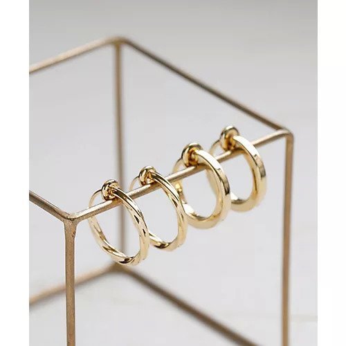 【コレカラ/collecala】のセットフープイヤリング[twist] 人気、トレンドファッション・服の通販 founy(ファニー) 　ファッション　Fashion　レディースファッション　Fashion for Women　ジュエリー　Jewelry　ファッションリング　Fashion Rings　イヤリング・フープ・ドロップタイプ　Hoop, Drop & Clip Earrings　イヤリング　Earrings　シンプル　Simple, Minimal　ツイスト　Tweed, Tweed Fabric　フープ　Hoop, Hoop Earrings　ベーシック　Basic, Essential　片耳　One-Ear, Single Earring　 other-1|ID: prp329100003661432 ipo3291000000026716632