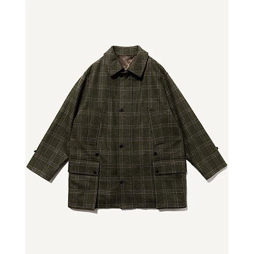 【アプレッセ/A.PRESSE / MEN】のHunting Half Coat インテリア・キッズ・メンズ・レディースファッション・服の通販 founy(ファニー) https://founy.com/ ファッション Fashion メンズファッション MEN アウター Coats Outerwear/Men クラシック Classic コレクション Collection ツイード Tweed パッチ Patch |ID: prp329100003675490 ipo3291000000029582668