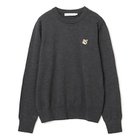 【メゾン キツネ/MAISON KITSUNE】のFOX HEAD PATCH REGULAR R-NECK JUMPER ANTHRACITE MELANGE|ID: prp329100003685370 ipo3291000000027523674