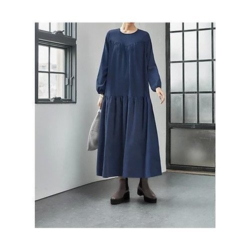 【スタイルデリ/STYLE DELI】のピーチツイルギャザーワンピース 人気、トレンドファッション・服の通販 founy(ファニー) 　ファッション　Fashion　レディースファッション　WOMEN　ワンピース　Dress　インナー　Inner　ギャザー　Gather　コーデュロイ　Corduroy　切替　Switching　サテン　Satin　スエード　Suede　タートル　Turtle　ピーチ　Peach　フォルム　Form　ブルゾン　Blouson　ポケット　Pocket　防寒　Cold Protection　リラックス　Relax　ロング　Long　冬　Winter　A/W・秋冬　Aw・Autumn/Winter・Fw・Fall-Winter　 other-1|ID: prp329100003692679 ipo3291000000024271629