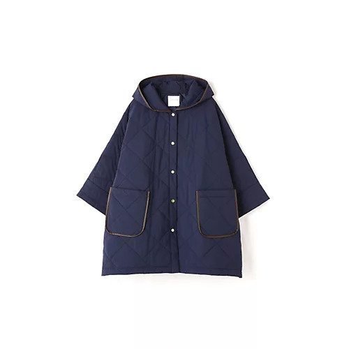 【ヒューマンウーマン/HUMAN WOMAN】のナイロンタフタポンチョ 人気、トレンドファッション・服の通販 founy(ファニー) 　ファッション　Fashion　レディースファッション　WOMEN　アウター　Coat Outerwear　ポンチョ　Ponchos　おすすめ　Recommend　スタンダード　Standard　パイピング　Piping　フェイクレザー　Faux Leather　フロント　Front　ポケット　Pocket　ポンチョ　Poncho　エレガント 上品　Elegant　軽量　Lightweight　other-3|ID: prp329100003699336 ipo3291000000031303917