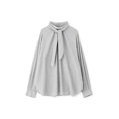 【ヒューマンウーマン/HUMAN WOMAN】のストライプボウタイブラウス 人気、トレンドファッション・服の通販 founy(ファニー) 　ファッション　Fashion　レディースファッション　Fashion for Women　トップス・カットソー　Cut & Sew Tops　シャツ・ブラウス・オフィスカジュアル　Elegant Blouses & Button-Ups　おすすめ　Recommended / Our Picks　インナー　Innerwear　スカーフ　Scarf, Neckwear　スタンダード　Standard, Basic　スタンド　Stand Collar, Upright Stand　ストライプ　Stripe, Striped Pattern　ドレス　Dress, One-Piece　ドレープ　Drape, Draping Fabric　other-2|ID: prp329100003699458 ipo3291000000031303923