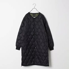 【タイオン/TAION】のMILITARY OVER SIZE CREW NECK LONG DOWN JACKET(SOFT SHELL) 人気、トレンドファッション・服の通販 founy(ファニー) ファッション Fashion レディースファッション WOMEN アウター Coat Outerwear ジャケット Jackets ダウン Down ロング Long 洗える Washable |ID:prp329100003704218