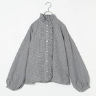 【トゥエルブクローゼット/12closet】の【石上美津江さんコラボ】【洗える】リネンフリルブラウス 人気、トレンドファッション・服の通販 founy(ファニー) ファッション Fashion レディースファッション WOMEN トップス・カットソー Tops/Tshirt シャツ/ブラウス Shirts/Blouses ギンガム Gingham コラボ Collaboration シャンブレー Chambray スタンド Stand スリーブ Sleeve チェック Check フリル Frills リネン Linen 洗える Washable thumbnail ギンガムチェック|ID: prp329100003704369 ipo3291000000027015182